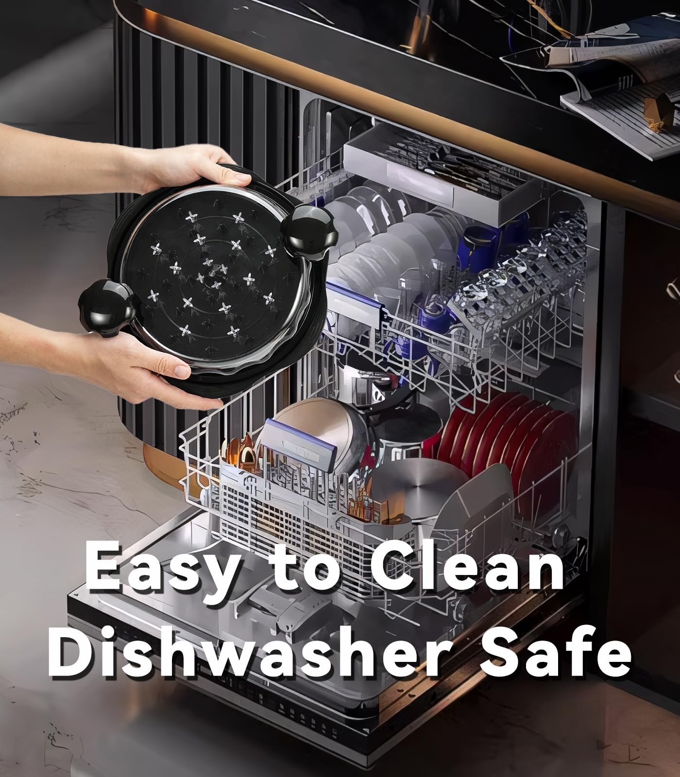 Chicken Shredder Tool Twist for Kitchen, Manual Chicken Breast Grinder Machine for Ground Food, Meat & Vegetables (Elegant Black)