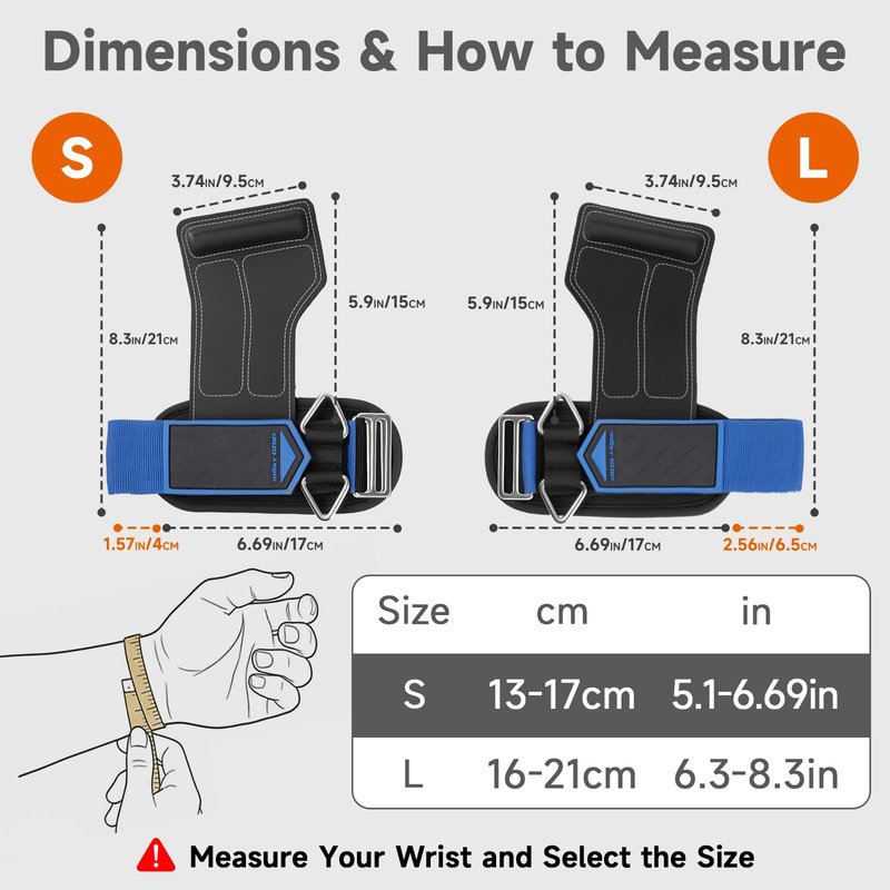 MOST GRIP Non-Slip Gym Wrist Sraps for Weightlifting, Double Rubber Weight Lifting Straps with D Rings for Cable Machine Workout, Wrist Wraps with Cushion Wrist Loop for Men Women Deadlift
