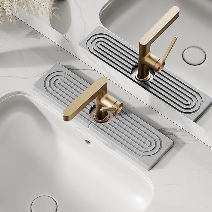 15.7 Inch Long Stone Faucet Mat