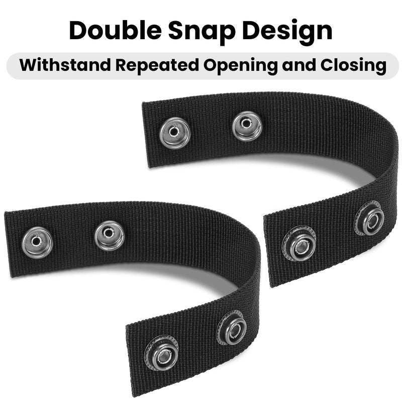 6 PCS Duty Belt Keepers, Tactical Gear Accessories, Nylon Double Snaps for 2"-2.25" Belts Fixing Police Belt Accessories, Belt Keepers for Police Officers, Firefighters, Prison Guards