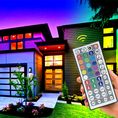 FONEWE 44 Key RGB LED Strip Lights IR Remote Control, Remote Receiver RGB LED Light Strip, 24V Power Adapter for LED Lights