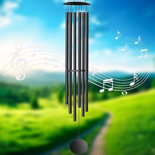 68" Wind Chimes for Outside Deep Tone, 6 Heave-Duty Aluminum Tube Large Wind Chimes for Garden & Patio, Memorial Wind Chime for Loved One, Unique Gift for Housewarming Christmas Birthday Retirement