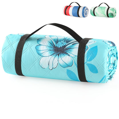 ANJ Outdoors (2025 Upgrade) Extra Large Waterproof Picnic Blankets | Foldable Sandproof Beach Blanket N Outdoor Blanket | 5-Layer Machine Washable Soft Picnic Mat for Camping, Grass, Park N Stadium