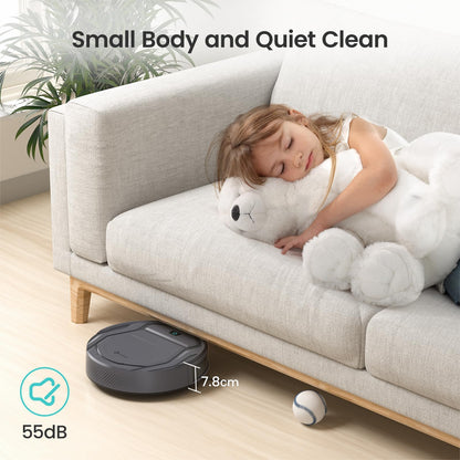 Lefant LiDAR Robot Vacuum and Mop, 450ml Visible Dustbin, Upgraded 190° PSD Obstacle Avoidance, Customized Cleaning, Multi-Floor Mapping, 150 Mins Runtime, WiFi/Alexa/APP, Pet Hair & Carpets, M330 Pro