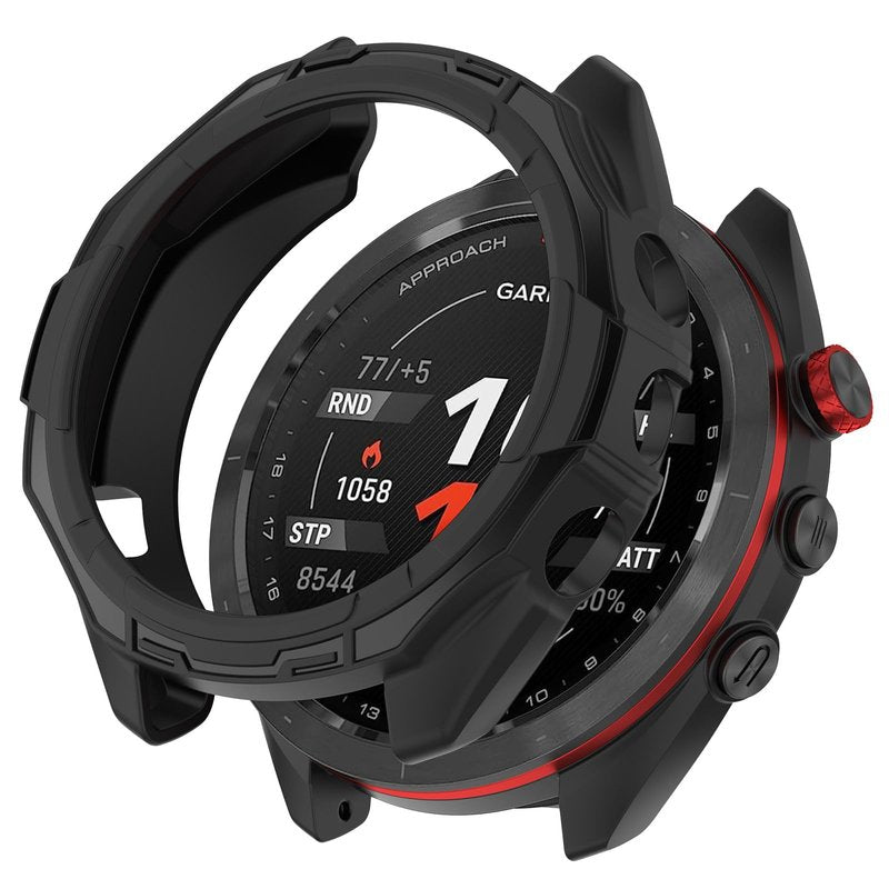 FitTurn [5 Pack] Case for Garmin Approach S70 Smart Watch 47mm - Replacement Rugged Protective Case [NO Screen Protector] TPU Bumper Case Protective Cover Frame