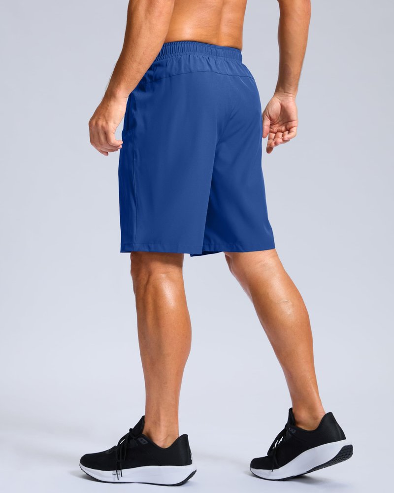 G Gradual Men's Athletic Running Shorts with Zipper Pockets Quick Dry 7"/ 5"/ 9" Workout Gym Shorts for Basketball Hiking(Royal Blue,9M)