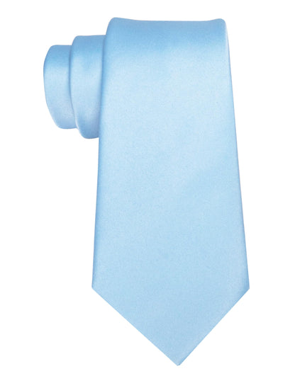 JEMYGINS Baby Blue Tie Mens Necktie for Business and Wedding (Light Blue)
