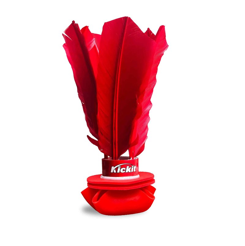 Kickit | The Original Birdie Soccer Trainer | Play Outdoors, Indoors or Backyard, Beach or Tailgate, All Ages Fun & Travel Friendly (Red)