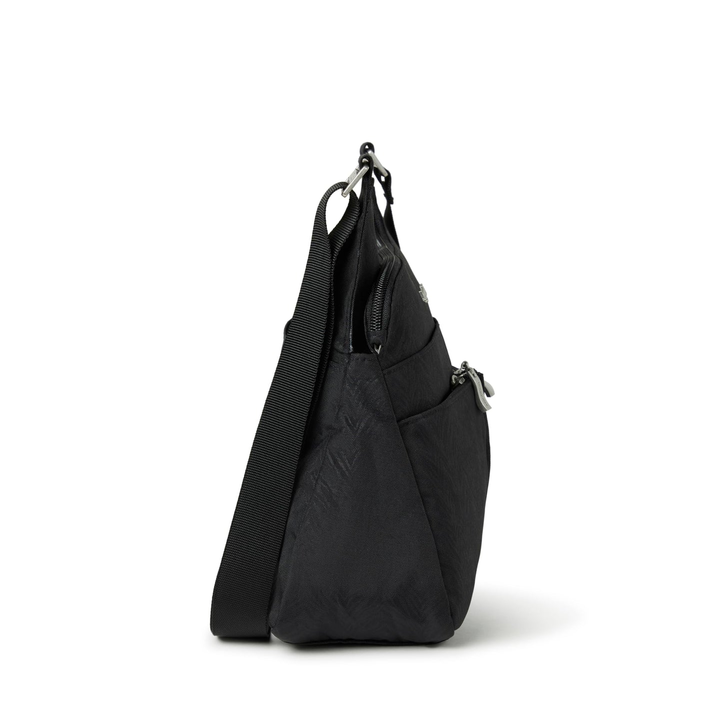 Baggallini Cross Over Crossbody Women 11x8.5 Medium Travel Bag Lightweight Water-Resistant Nylon Organized Handbag Purse