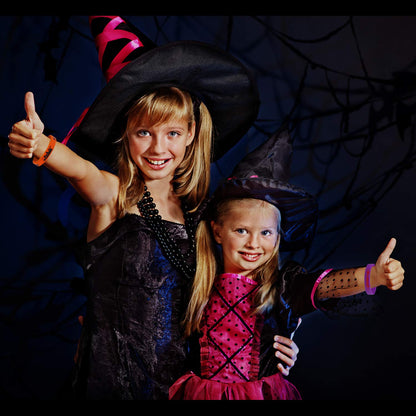 DIYASY Halloween Silicone Wristbands,40 Pcs Rubber Bracelets Halloween Party Favor Trick or Treat Gifts and Goodie Bag Fillers