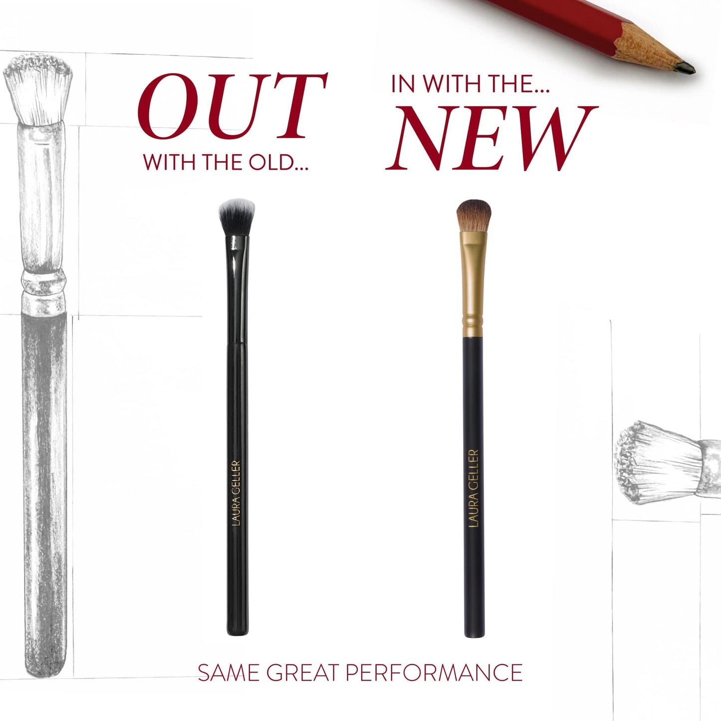 LAURA GELLER NEW YORK Retractable Black Kabuki Brush for Liquid, Cream and Powder Face Makeup With Aluminum Handle