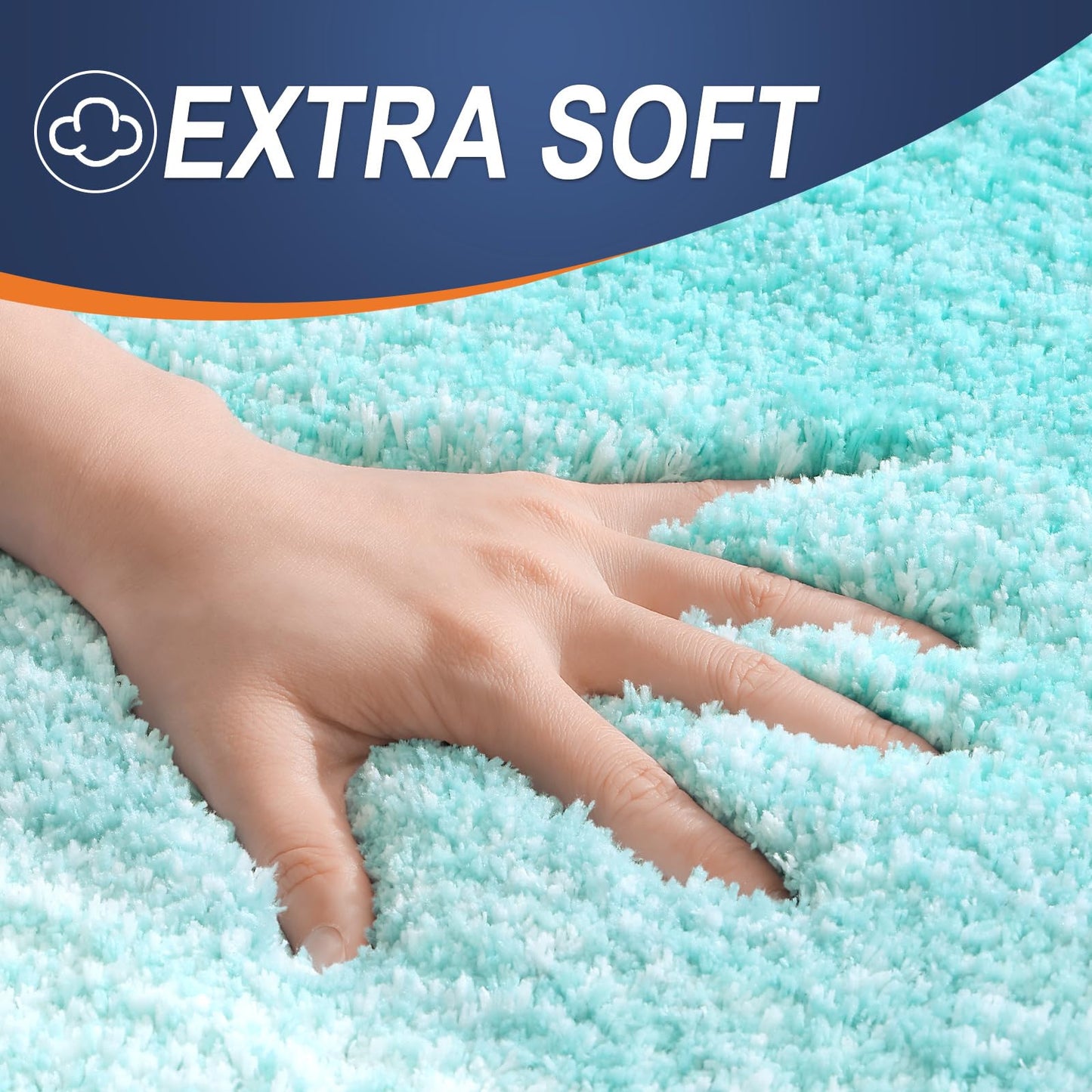 OLANLY Bathroom Rugs Mat 30x20, Extra Soft Absorbent Microfiber Bath Rugs, Rubber Backing, Quick Dry, Machine Washable Bath Mats for Bathroom Floor, Tub and Shower, Home Decor Accessories, Teal