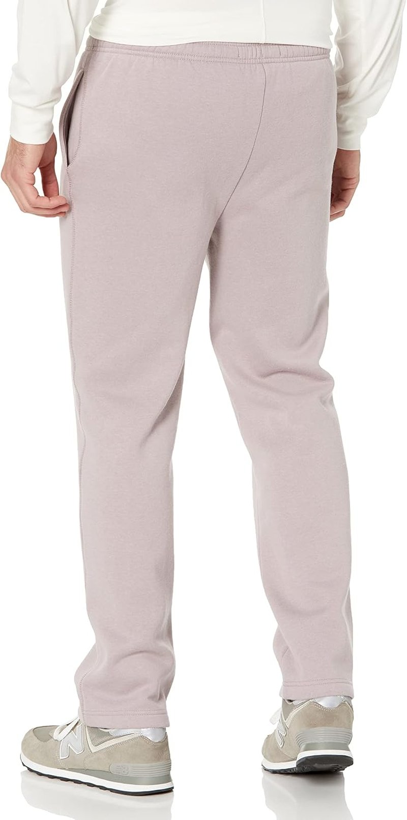 Men's Relaxed Straight Leg Fleece Sweatpants - Comfortable Open Bottom Design | Big & Tall Sizes Available