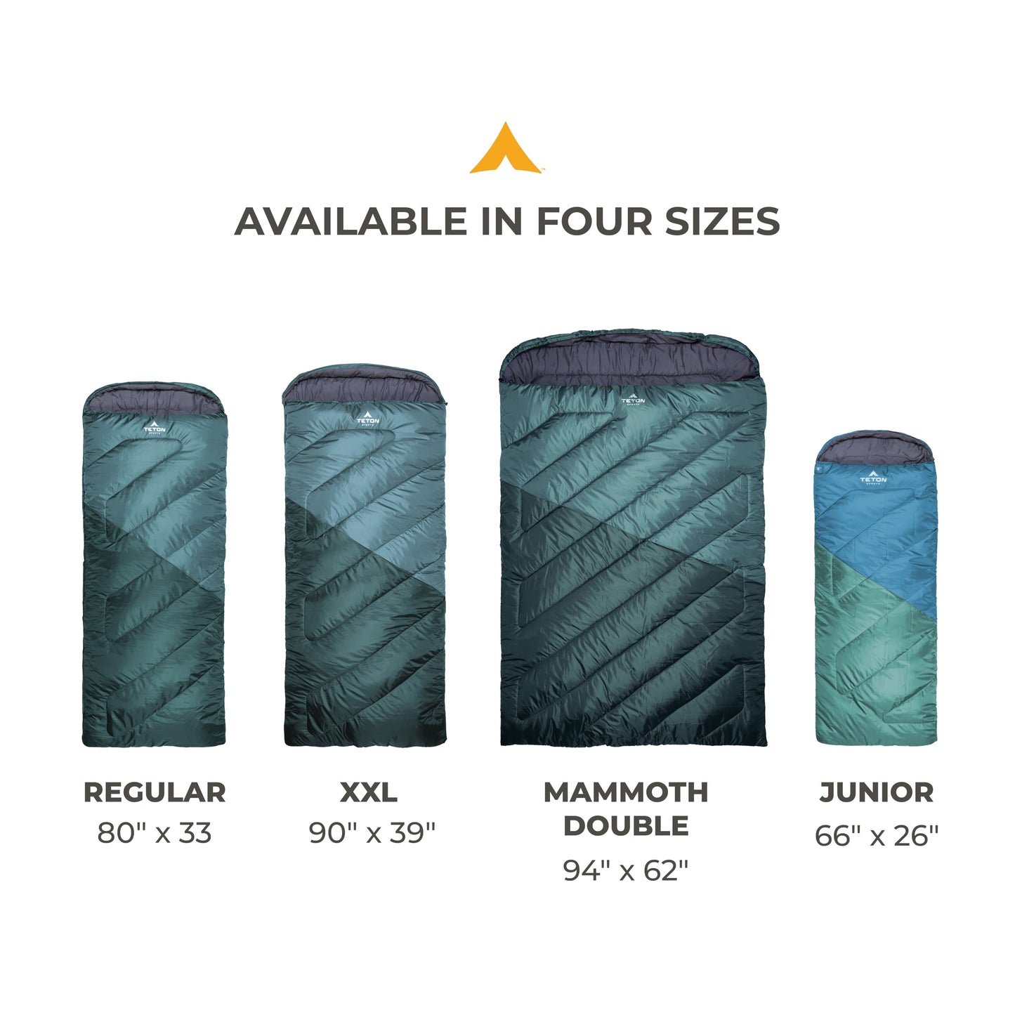 Teton Junior, 20 Degree Sleeping Bag. Finally, Sleeping Bag for Boys, Girls, All Kids, Warm and Comfortable; for All Camping Weather and Built to Last