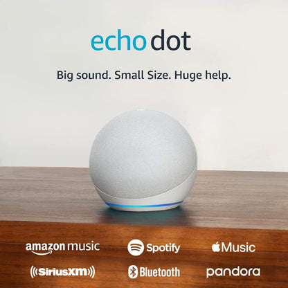 Echo Dot with Amazon Basics Smart Color Bulb