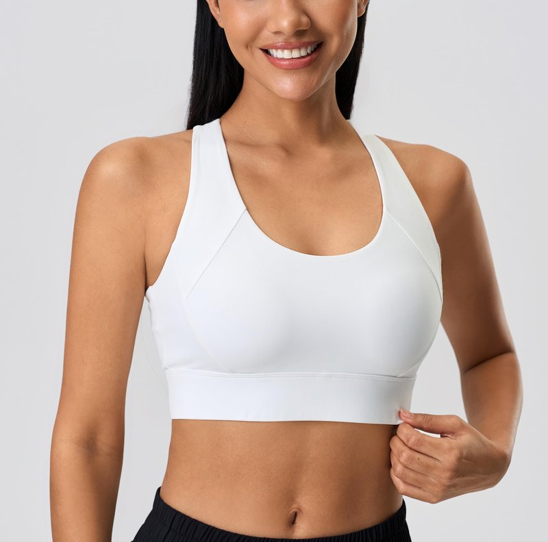 2 Pack Racerback Sports Bras for Women Medium Support Padded Workout Yoga Top Sports Wireless Bra