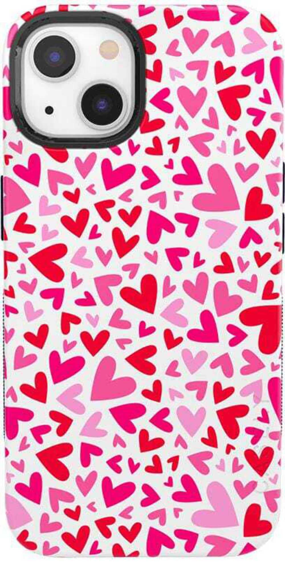 Casely iPhone 13 Case | Be Mine | Tiny Hearts | Compatible with MagSafe | Bold Protective Case Design