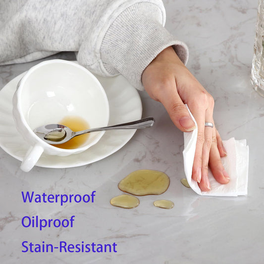 Clear Round Plastic Tablecloth Protector Waterproof Oil-Proof PVC Table Cloth Stain-Resistant Wipeable Table Cover for Round Table