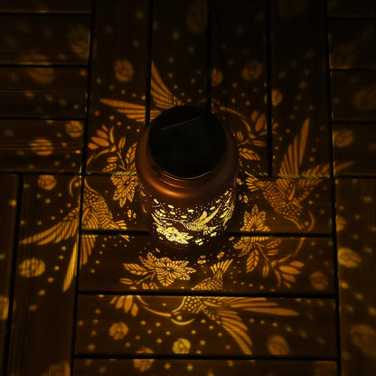 Birthday Gifts for Women Solar Lights Outdoor Waterproof, Garden Decor Hummingbird Solar Lantern Mothers Day Gifts Decoration Outside for Outdoor, Yard, Lawn, Balcony