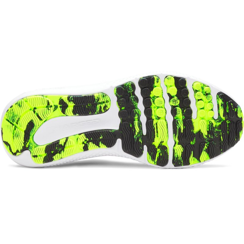 Under Armour Men's Charged Surge 4, (404) Washed Navy/Black/High Vis Yellow, 13, US