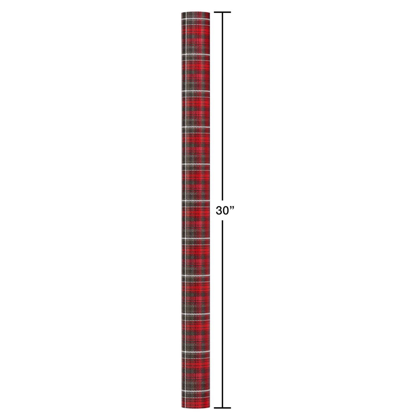 American Greetings Jumbo Reversible Wrapping Paper Roll for Christmas, Red and Black Holiday Gift Wrap (175 sq. ft., 1 Extra Large Roll-30 in. x 70 ft.) Polka Dots and Plaid