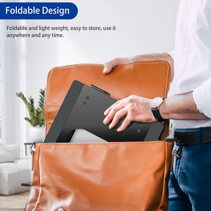 BESIGN LS10 Aluminum Laptop Stand, Ergonomic Adjustable Notebook Stand, Computer Holder Compatible with Air, Pro, Dell, HP, Lenovo More 10-14" Laptops, Black