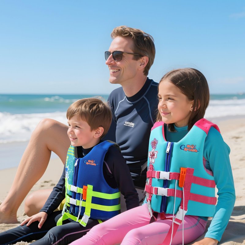 HeySplash Toddler Swim Vest, Kids Swimming Jacket Toddler Floaties with Adjustable Strap, Float Jacket for Puddle Pool Jumper, Beach, Boating, Learn to Swim Aid Fits 6-9Years/50-80Lbs, Indigo