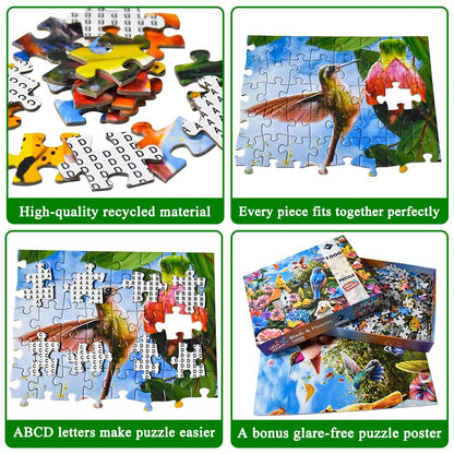 Birds and Flowers Jigsaw Puzzle 1000 Piece Landscape Jigsaw Puzzles for Adults 1000 Pieces Nature