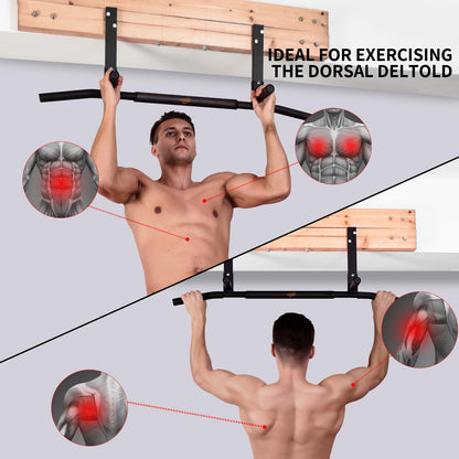 Fitarc Joist Mount Pull Up Bar, Chin Up Bar Ceiling Mount, Heavy Duty, Workout for Home Gym, 42 in Wide -Patent Pending