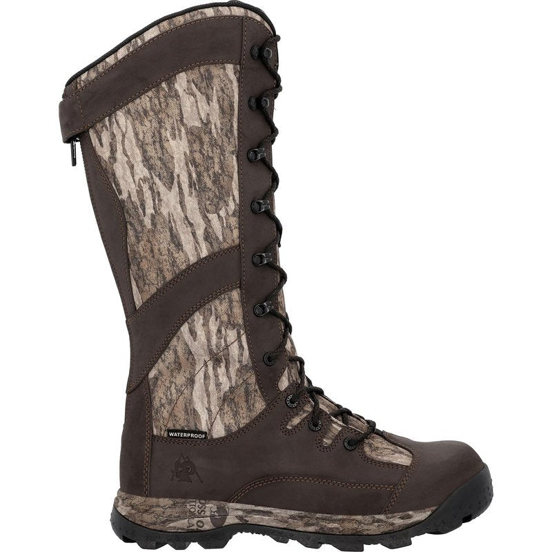 ROCKY Wildcat Snake Waterproof Snake Boot, Mossy Oak Bottomland, Size 11(M)