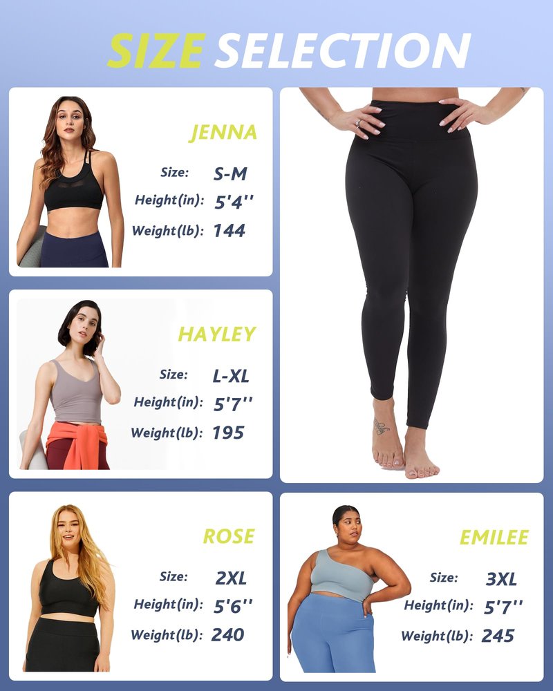 4 Pack High Waisted Leggings for Women - Soft Tummy Control Slimming Yoga Pants for Workout Running Reg & Plus Size