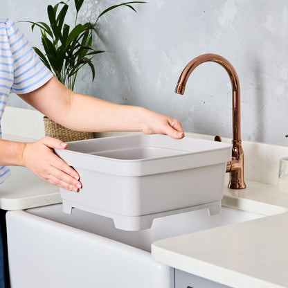 Minky Kitchen Sink Washing up Bowl, Stopper in Base, 8 Litre capacity, Ideal for Home, Caravan or Camping