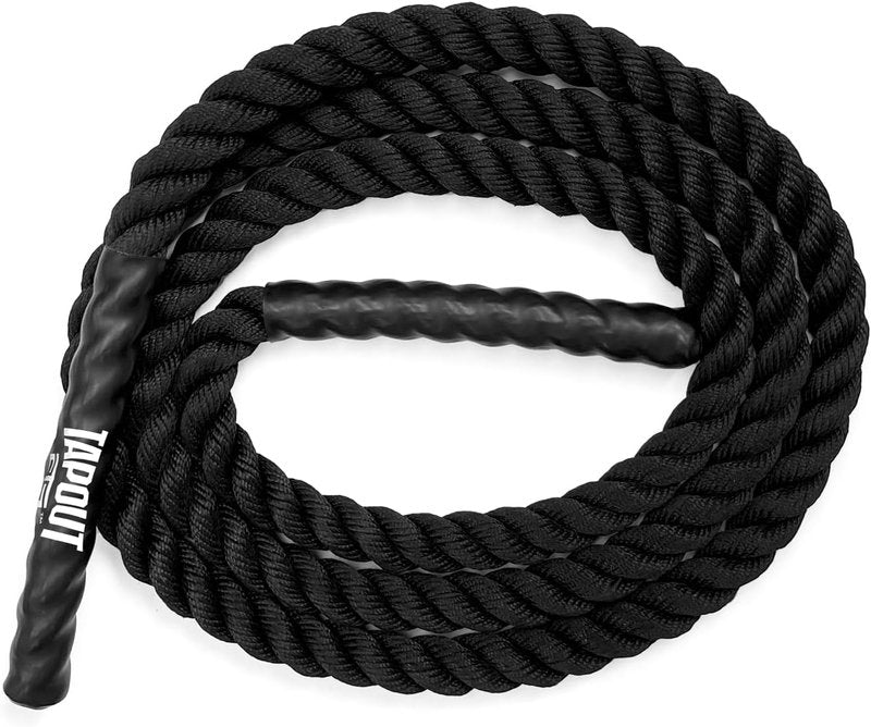 Tapout Battle Rope - 9.5-Foot Durable Workout Rope for Full-Body Home Gym Training | 1 Inch Diameter