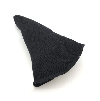 Bestjybt Women Halloween Witch Hat Wool Knitted Cap for Party Masquerade Cosplay Costume Accessory Daily (Black)