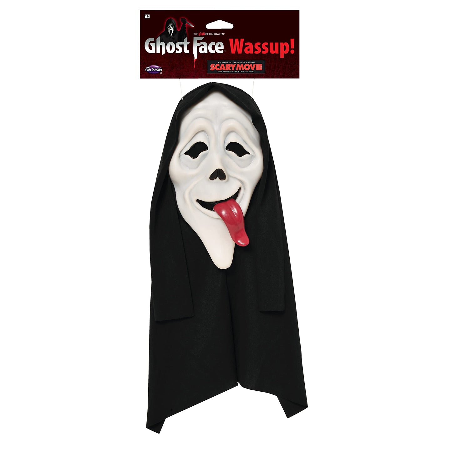 Fun World Officially Licensed Scary Movie “Wassup” Mask Costume Accessory