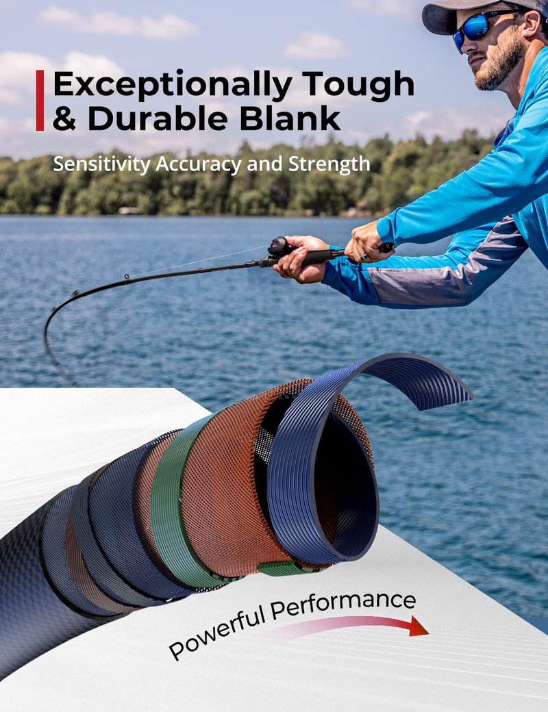 Piscifun Torrent Baitcaster Rod, Portable 2 Piece Casting Rod, Durable Lightweight Sensitive Baitcasting Fishing Rod (6'9"M-M)
