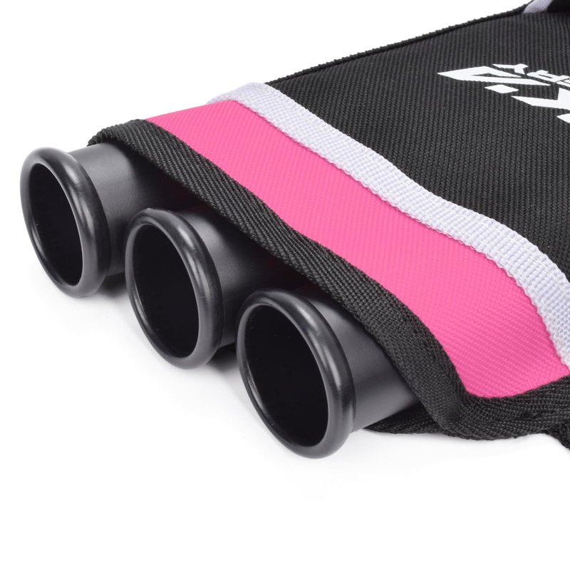 SHENG-RUI Archery Arrow Quiver Holder Left Hand,3-Tubes Hip Quiver Arrow Bag with Adjustable Belt for Youth & Adults Arrows Hunting Target Practicing