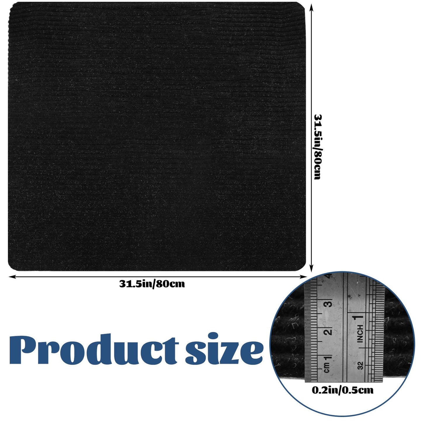 ZUQIAN 2 Pack Carpet Stair Treads Mat 31 Inch x 31 Inch Square Stair Landing Rug, Indoor Non-Slip Landing Mat for Wooden Steps, Carpet Stair Tread with Rubber Back for Family