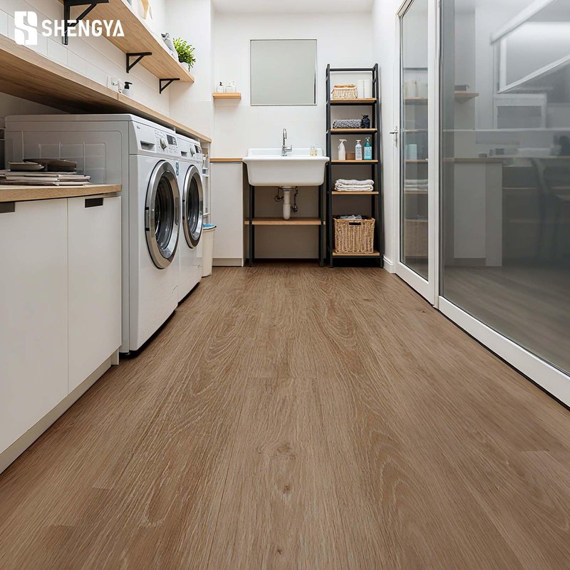 SSHENGYA 6mm Thick PVC Vinyl Flooring 18-Pack Planks (6x36 Inch), Cushioned Core for Superior Comfort & Quiet, Waterproof Click Lock for Home, Apartment, Office