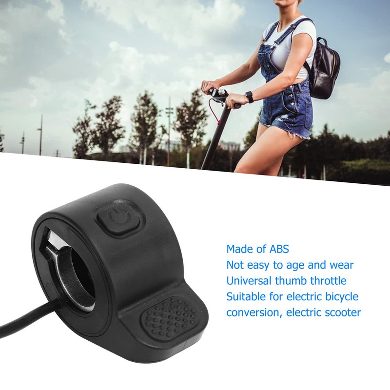 Alomejor Electric Scooter Throttle, Universal Left Right Thumb Accelerator for Electric Scooter