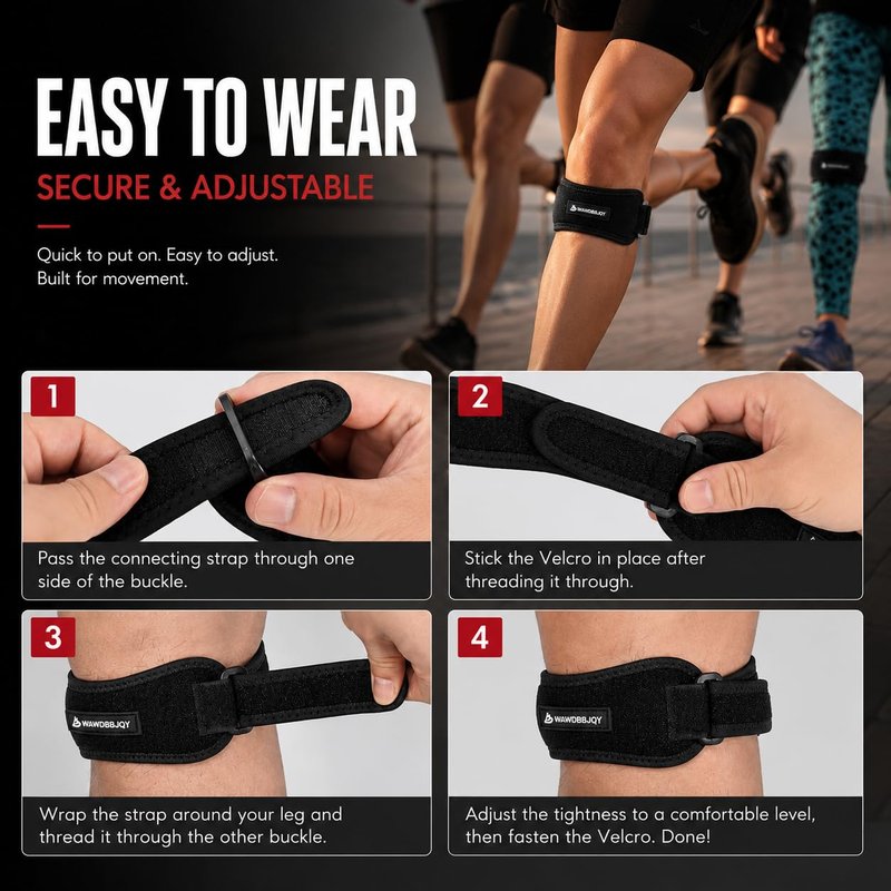WAWDBBJQY Patellar Tendon Support Strap for Knee Pain Relief
