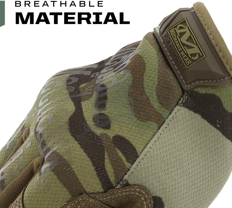 Mechanix Wear MultiCam Tactical Work Gloves - Durable Touchscreen Safety Gloves for Men | XX-Large