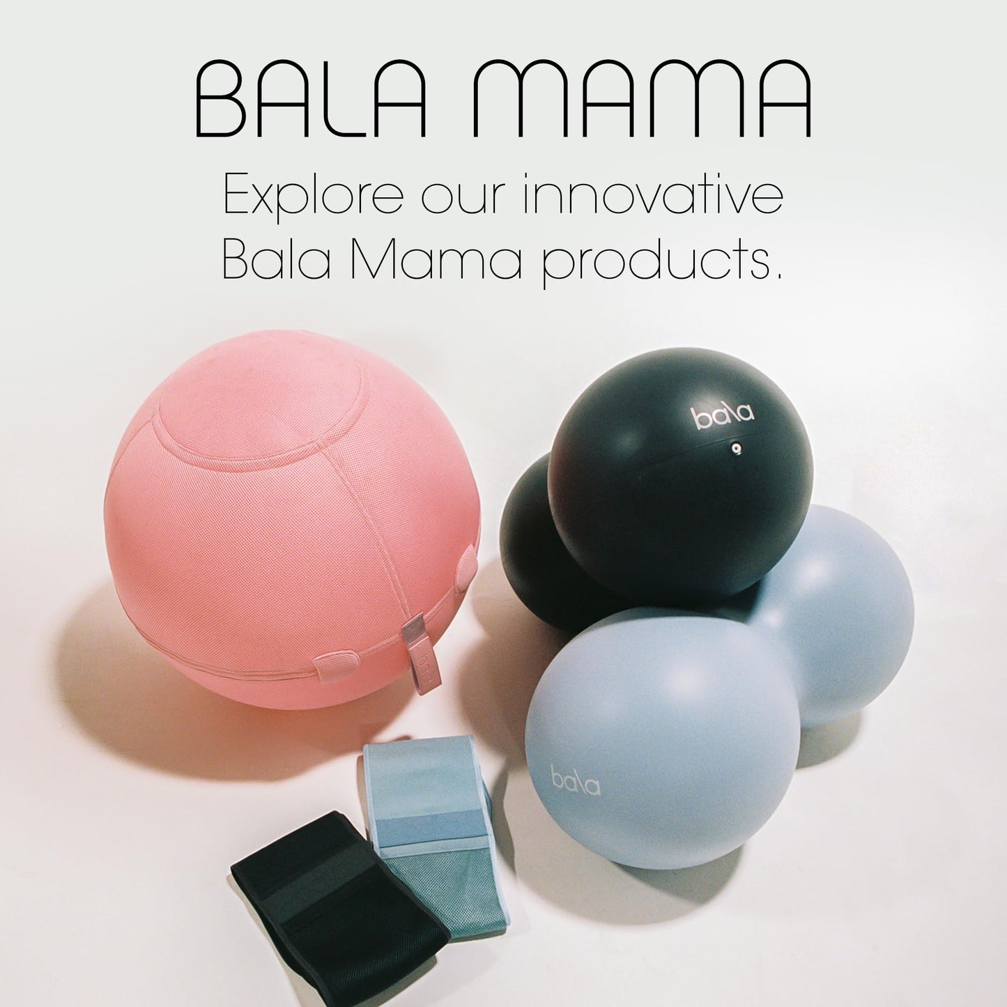 Bala Balance Ball - Exercise Ball Chair for Yoga, Pilates, Barre, Core Strengthening & Physical Therapy - Women's Gym Equipment & Workout Accessories - Sea