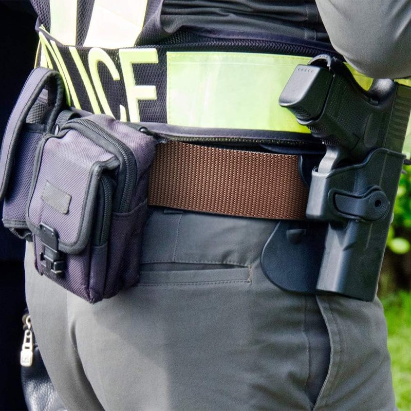 Tactical Belt for Men - 1.5" Military Rigger Nylon Web Work Belt | Heavy Duty Buckle (Coffee, 36-42)