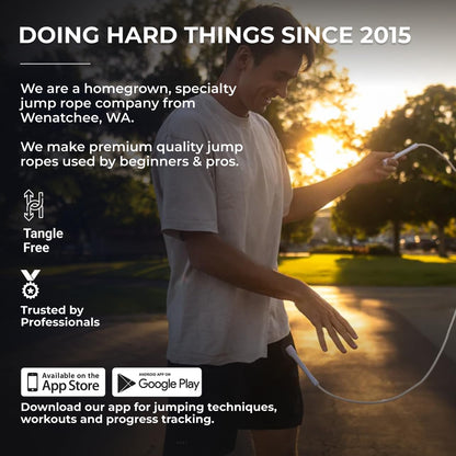 Elite Jumps | 6mm PVC Jump Ropes for Fitness | Indoor/Outdoor Adjustable Boxing Jump Rope w/Unbreakable Handles & Ultra-Durable Non-Kinking PVC | Skipping Rope for Men & Women & Boxer Rope Jump Rope