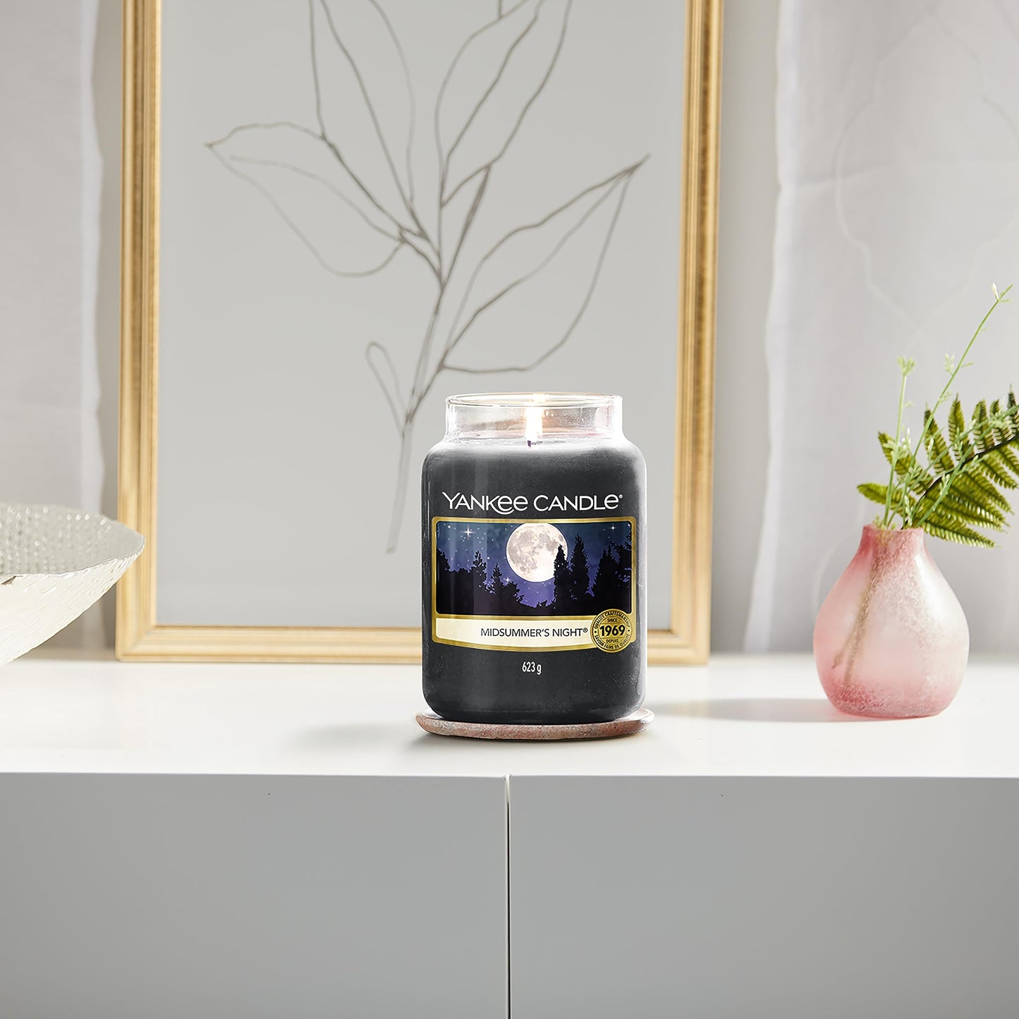 Yankee Candle Scented Candle | Midsummer's Night Large Jar | Long Burning Candles: up to 150 Hours | Perfect Gifts for Women