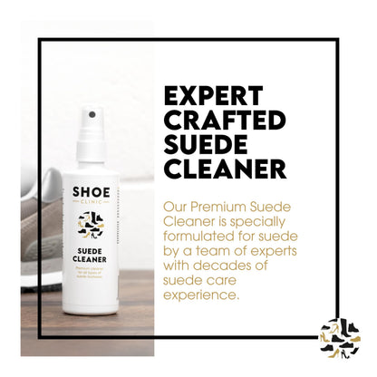 Shoe Clinic Suede Cleaner and Suede Brush | Deep Cleans & Protects | Use on Dress Shoes, Trainers, Boots, Heels, Sandals