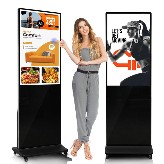 KEINONE 43" Touch Digital Signage Display Kiosk Floor Stand Advertising