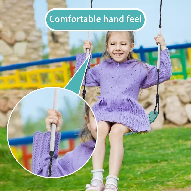 Hisecome 2 pcs Heavy Duty Swing Seat Support 330lb，Suitable for Backyard, Garden, Playground（Green）