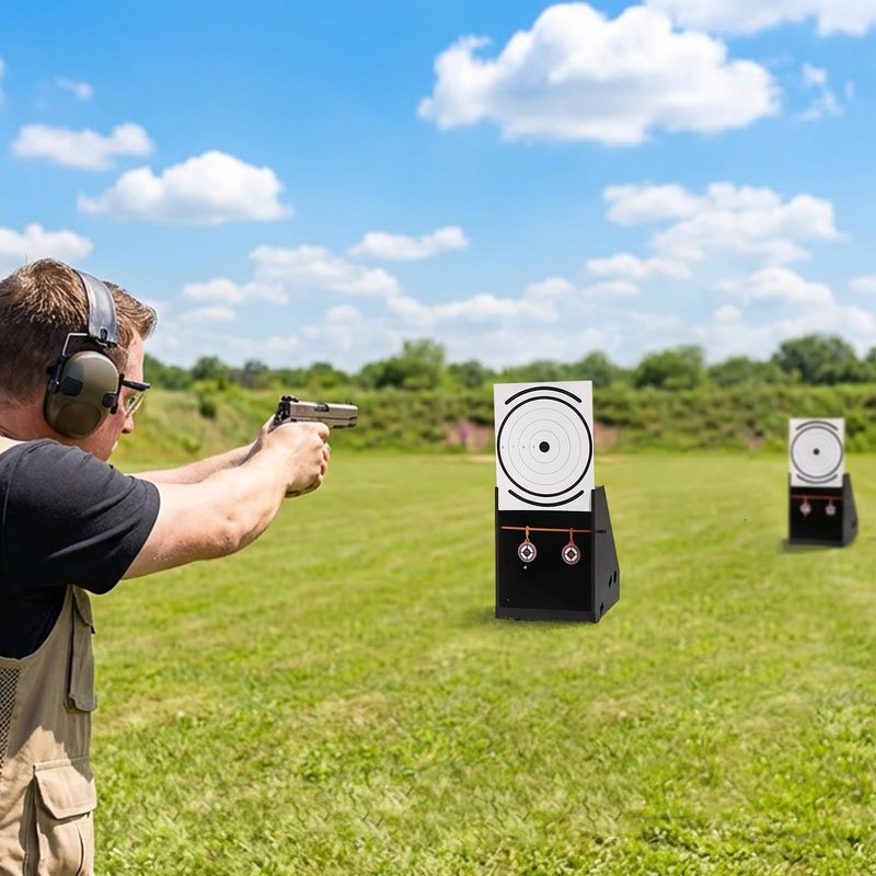 Nova Shock BB Trap Target for Airgun, BB Trap Target with 10pcs Paper Targets and 2 Spinner Targets